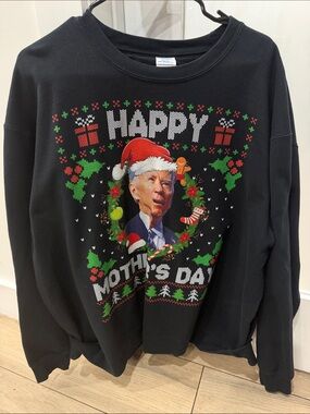 Funny Xmas Biden Crewneck Ugly Sweater